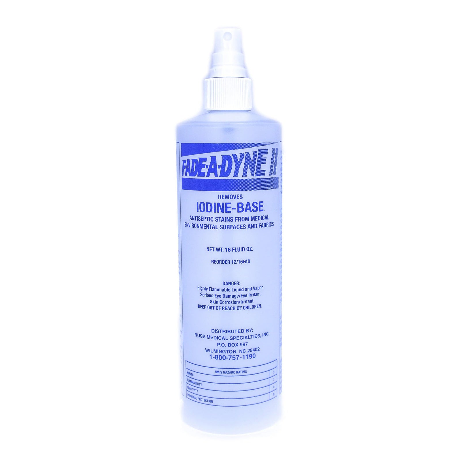 Fade-A-Dyne II Alcohol Spray Stain Remover 16oz Bottle