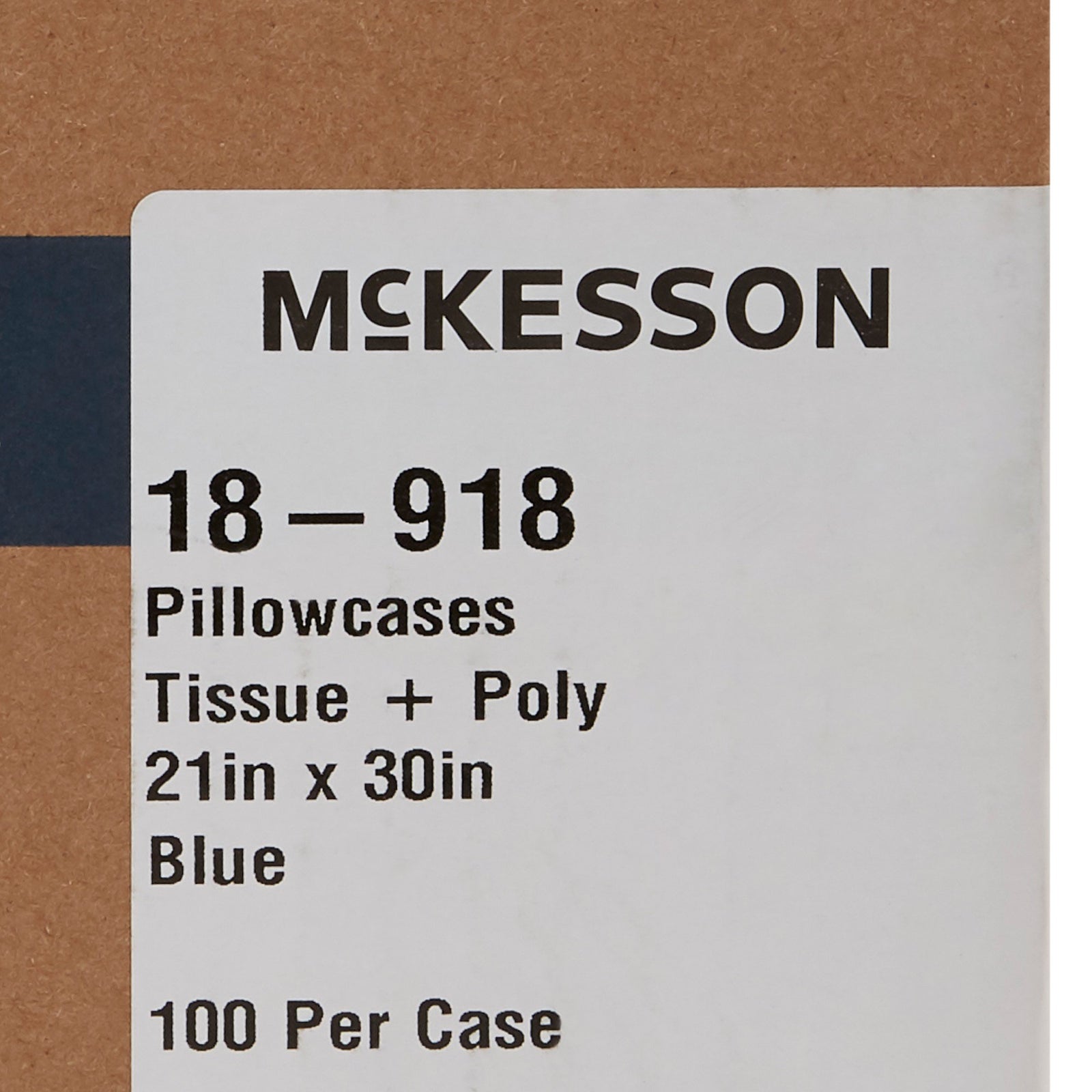 McKesson White Tissue/Poly Pillowcase