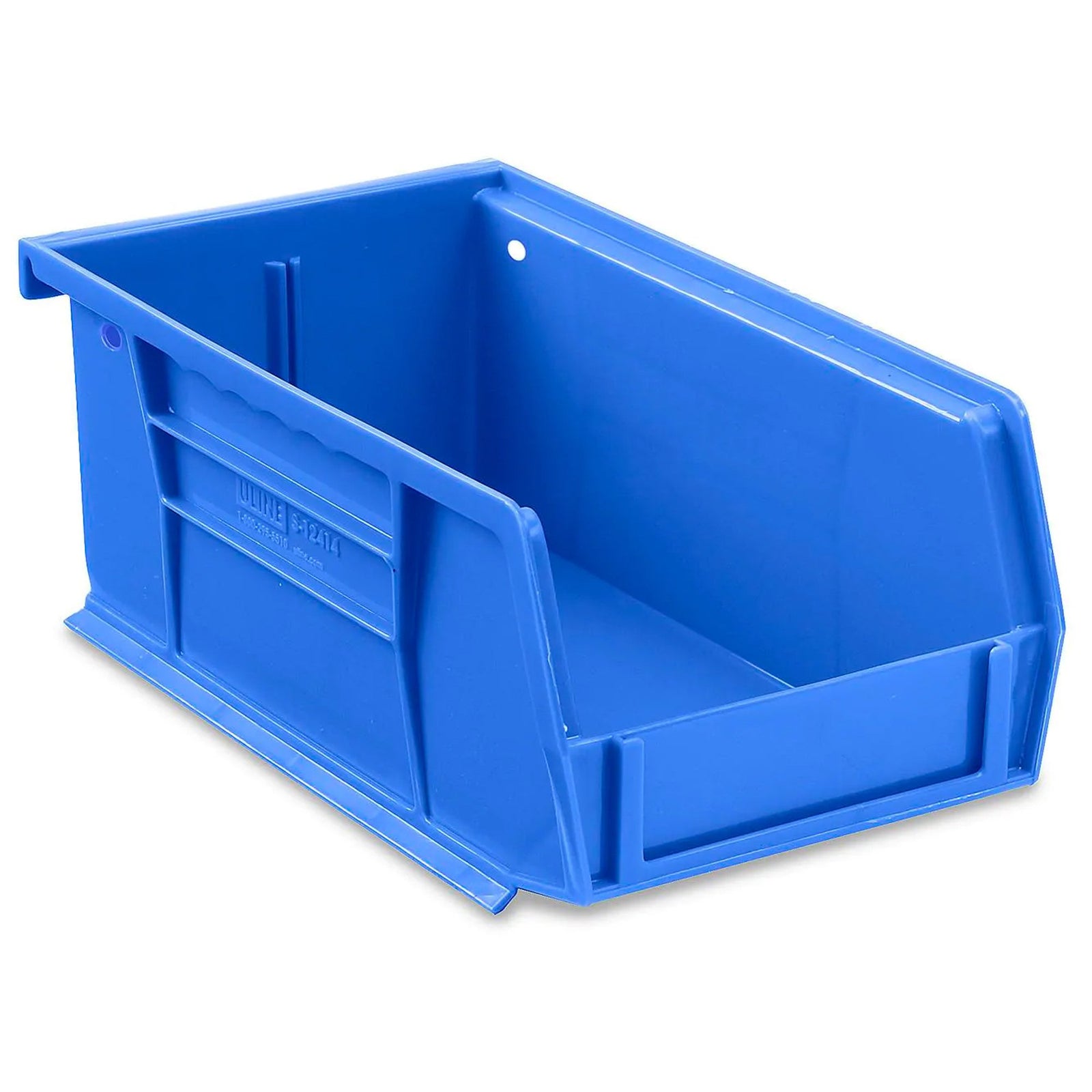 Stackable Plastic Bin Blue 7-1/2"x3"x4" Uline