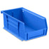 Stackable Plastic Bin Blue 7-1/2"x3"x4" Uline