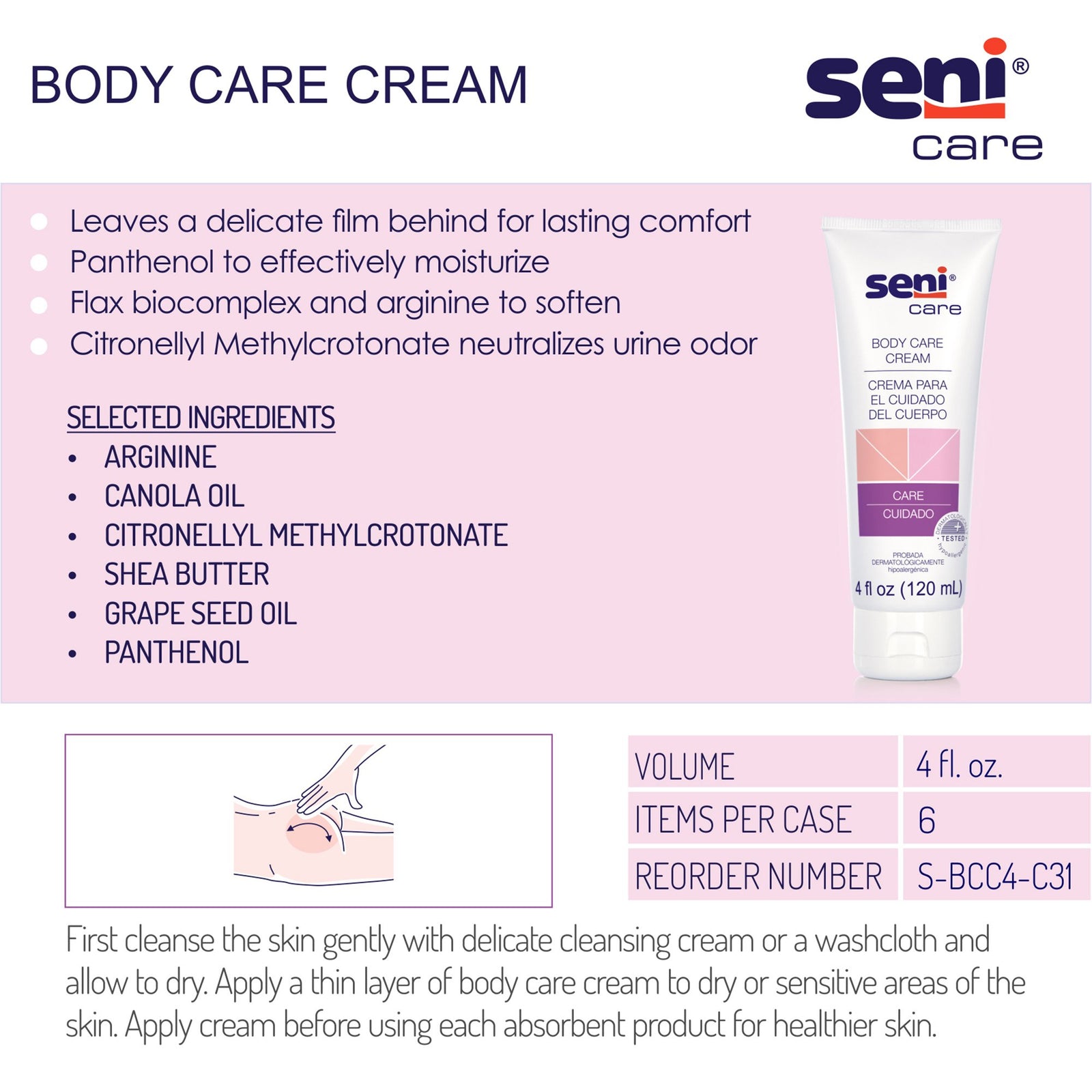 Seni Care Body Care Skin Protectant