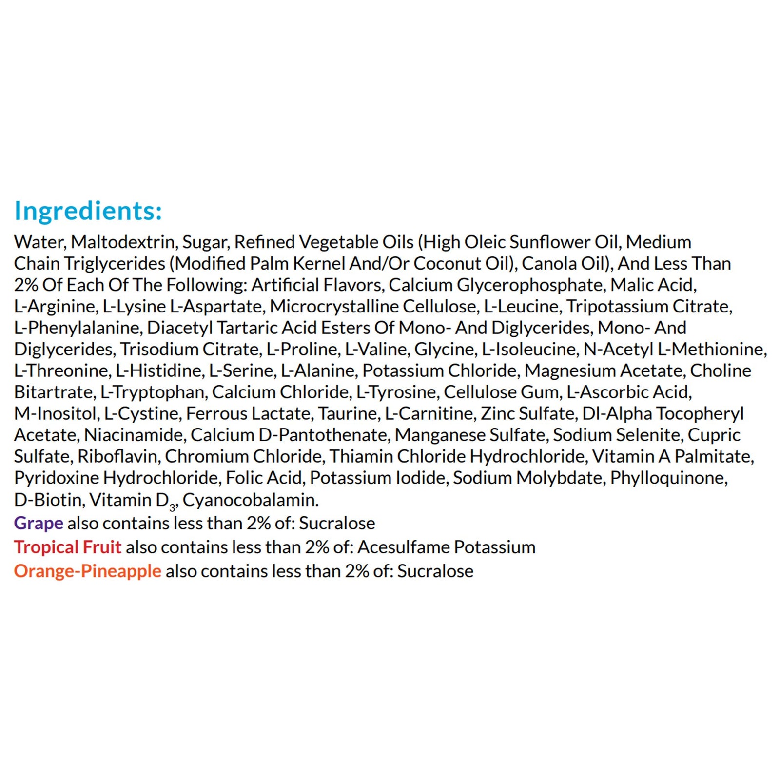 Neocate Splash Pediatric Oral Supplement