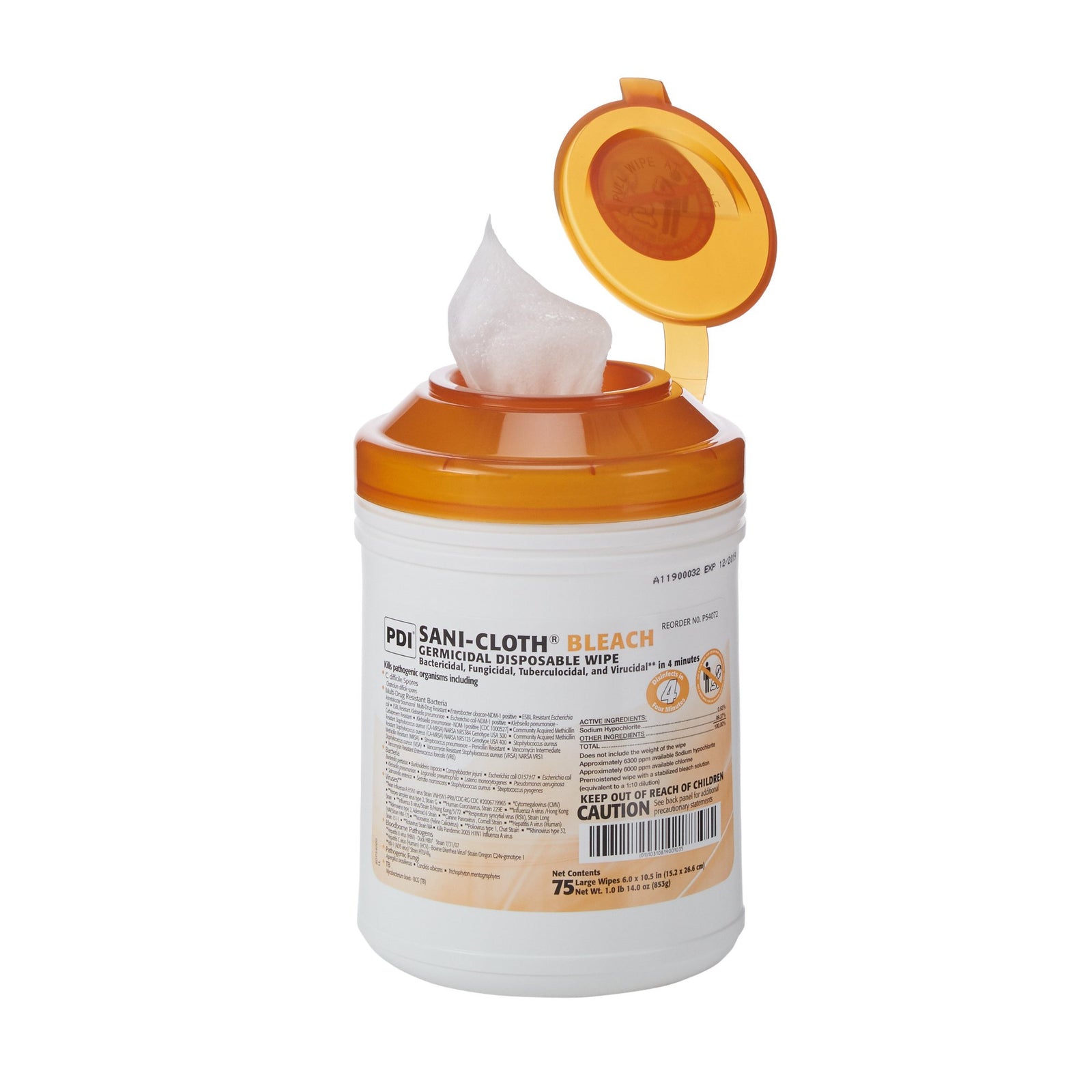 Sani-Cloth Bleach Germicidal Disposable Wipe