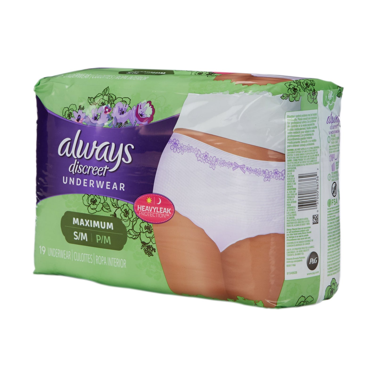 Always Discreet Adult Incontinence Women Underwear Maximum