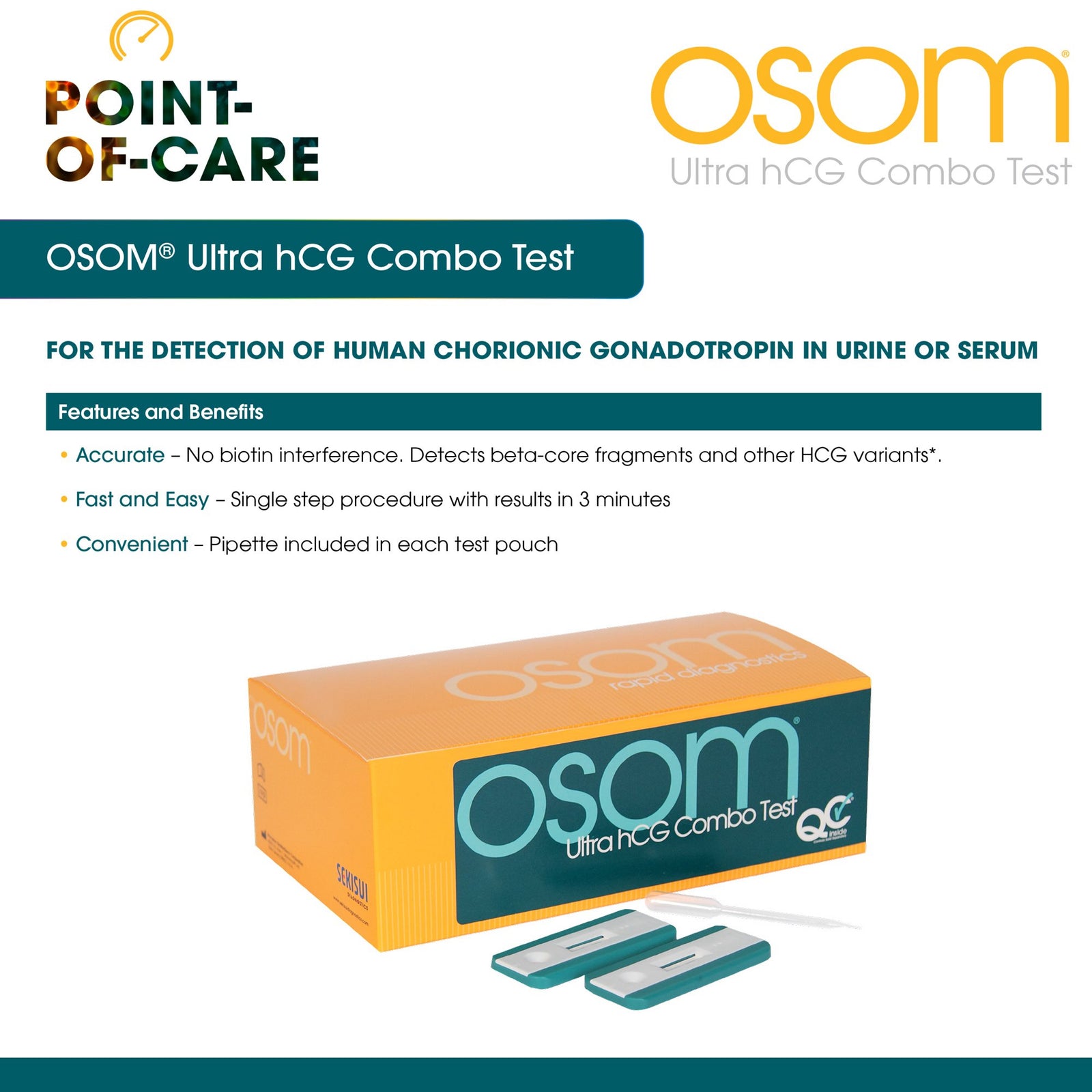 OSOM Ultra hCG Combo Rapid Test Kit