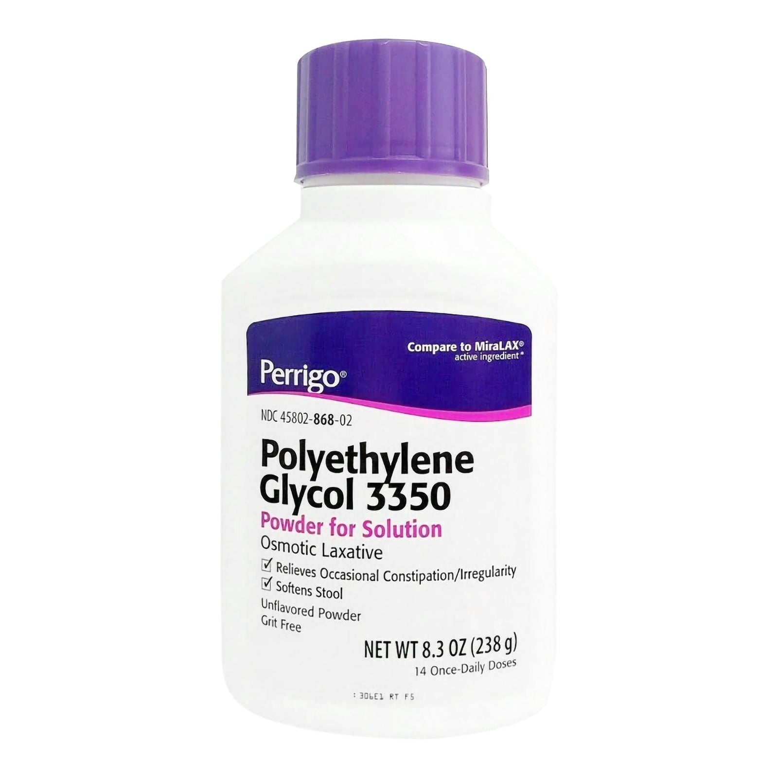 Polyethylene Glycol 3350 (Peg 3350) 17 Gram / Dose Powder For Solution Bottle 17.9 Oz