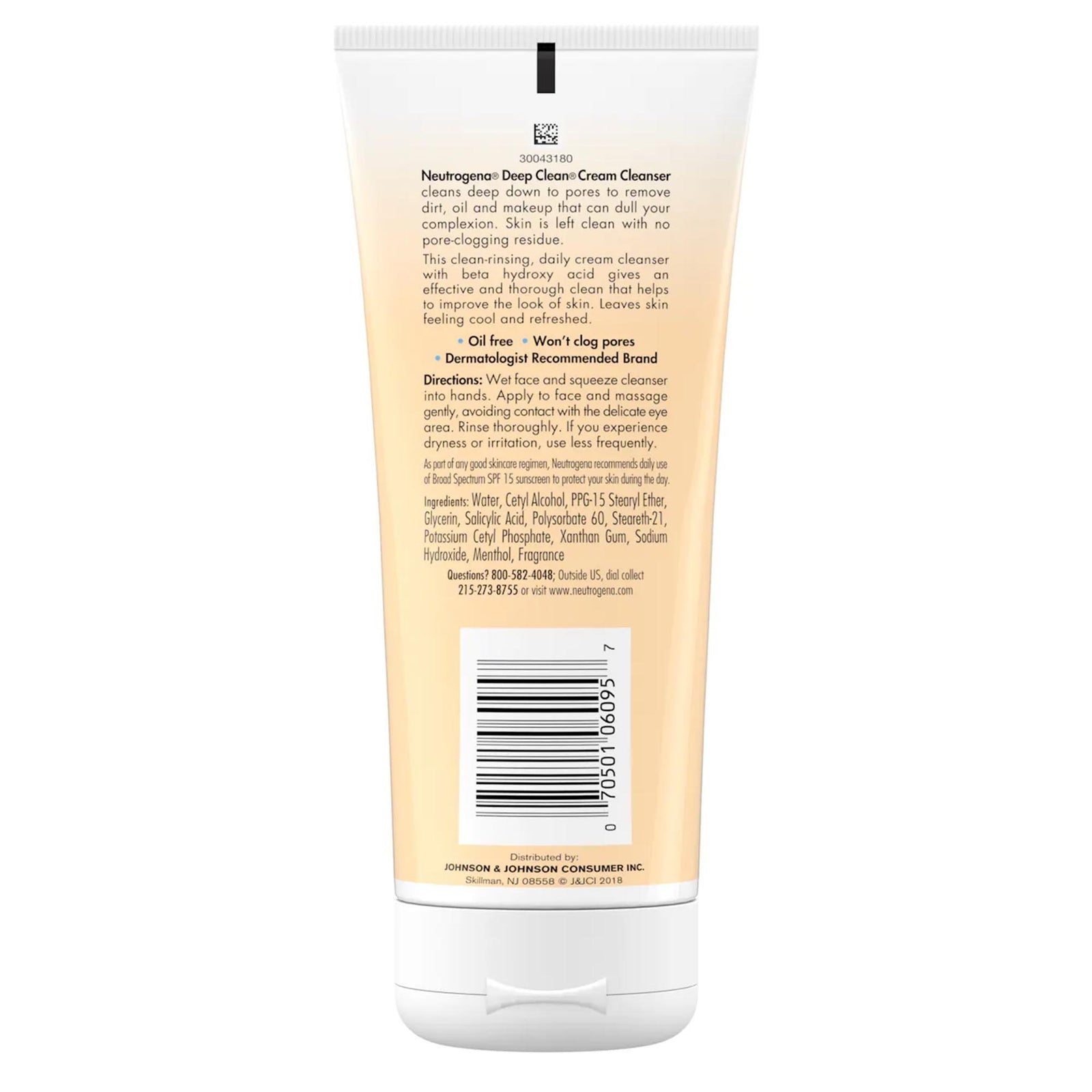 Neutrogena, Crm Deep Clean Cleanser 7Oz
