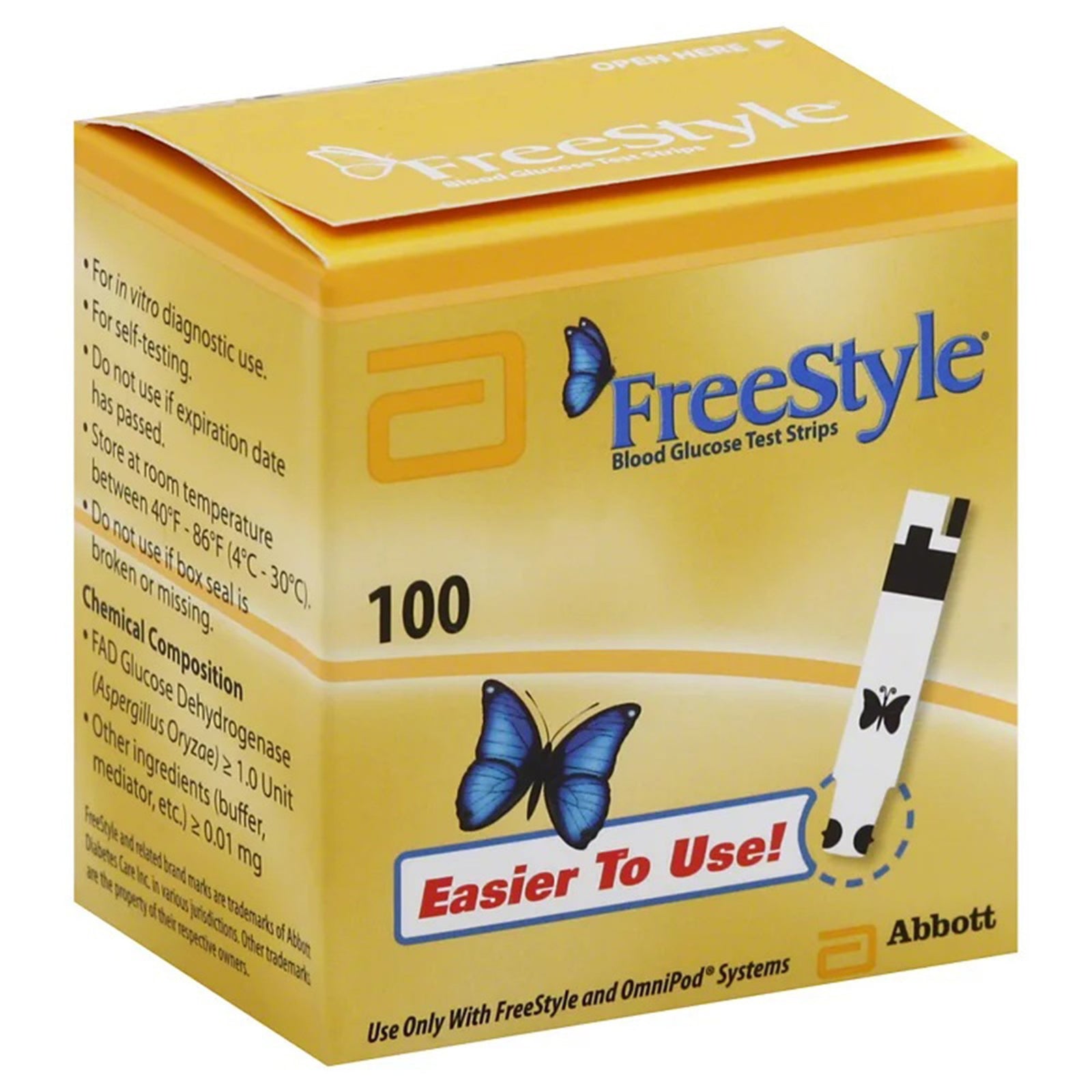 Freestyle Blood Glucose Test Strips