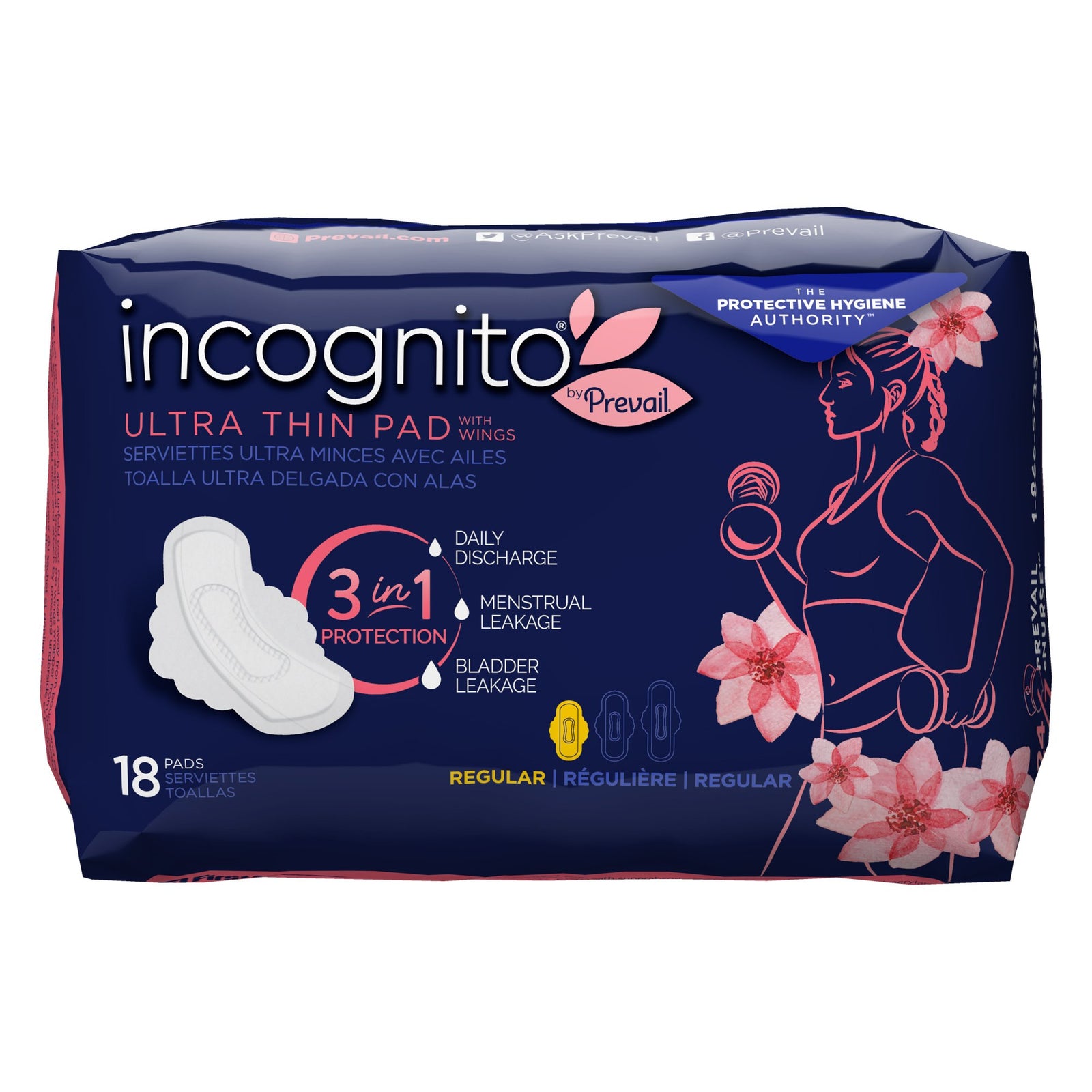 incognito by Prevail Feminine Pad