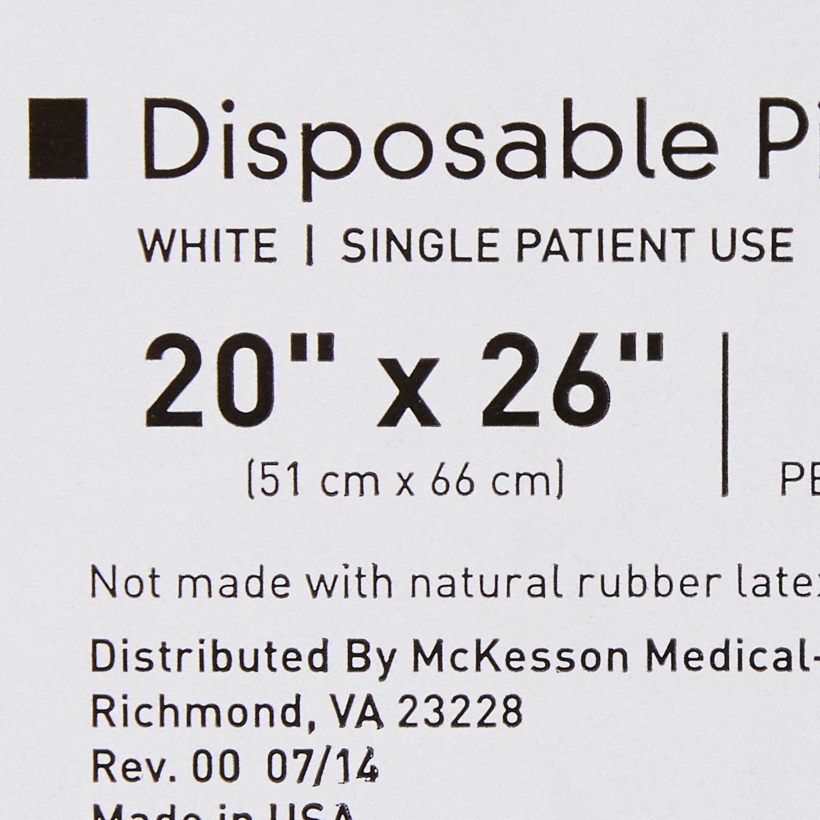 McKesson Bed Pillow