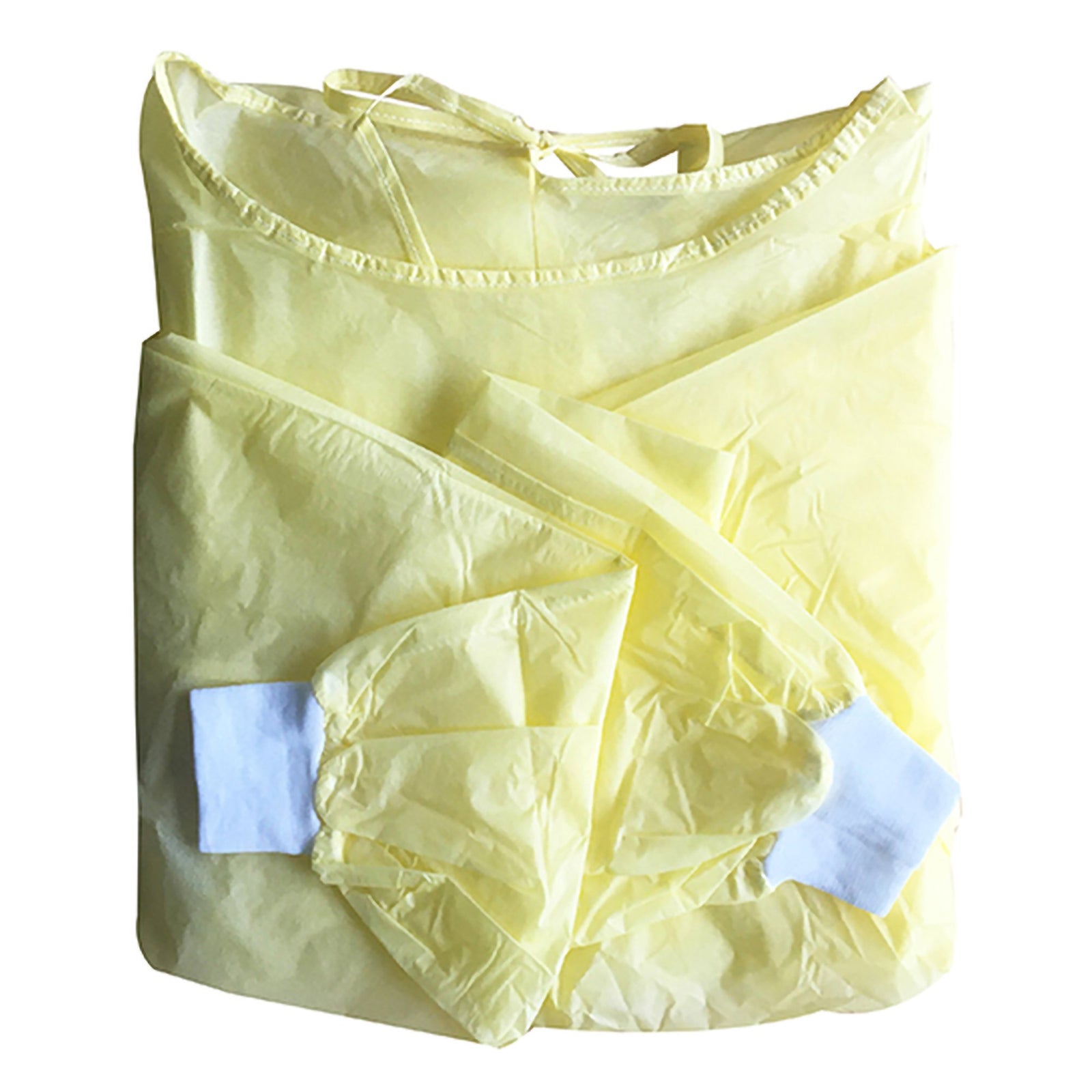 Protective Procedure Gown Large Yellow Nonsterile Not Rated Disposable