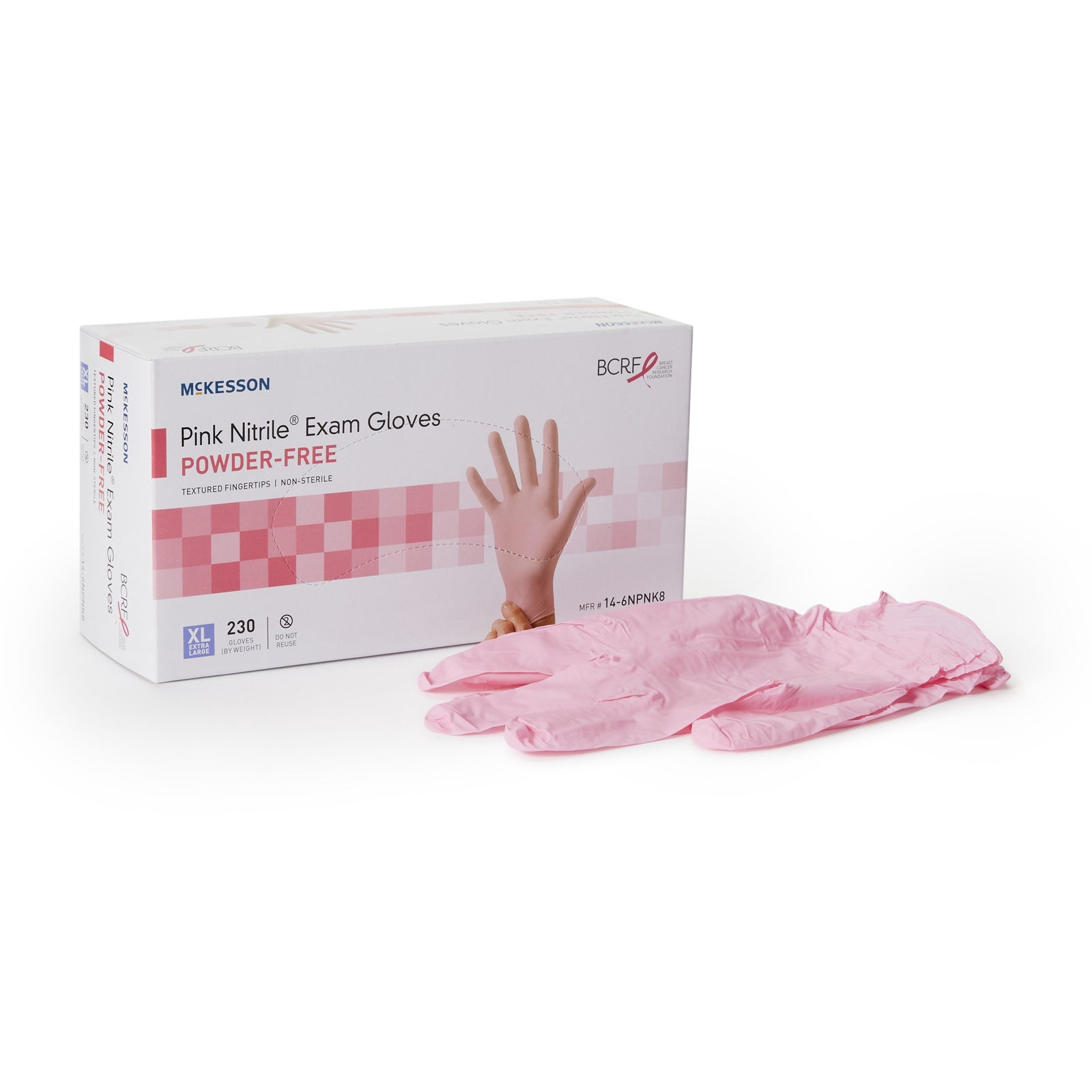 McKesson Pink Nitrile Nitrile Exam Glove