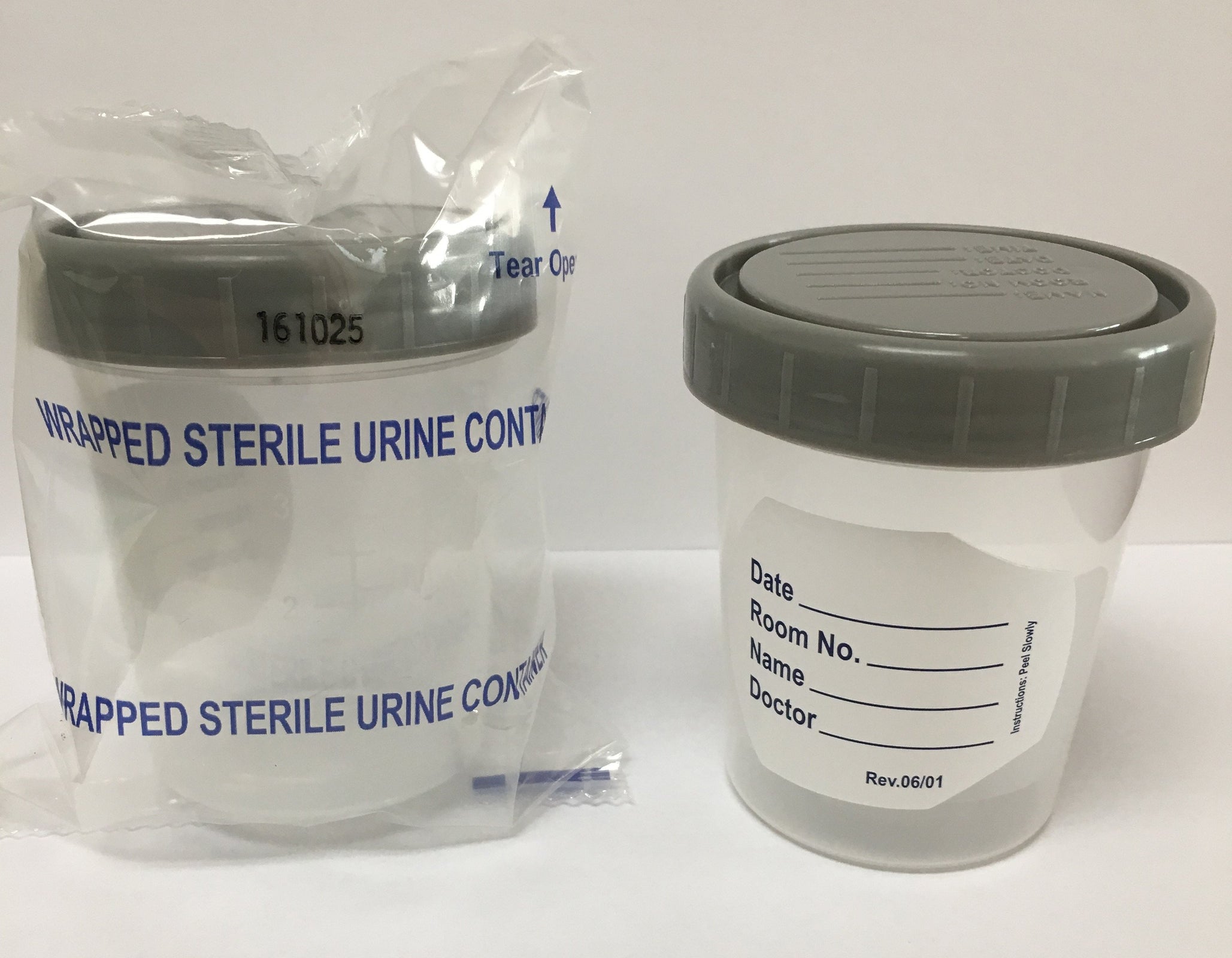 Specimen Container 120 Ml (4 Oz.) Screw Cap Patient Information Poly Bagged Sterile