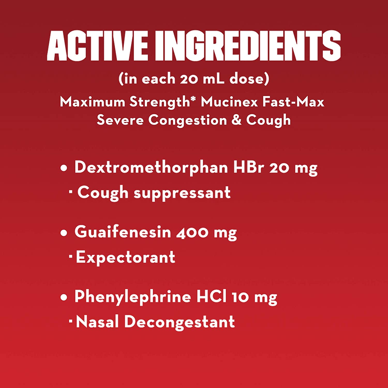 Mucinex Fast-Max Severe Congestion & Cough Liquid