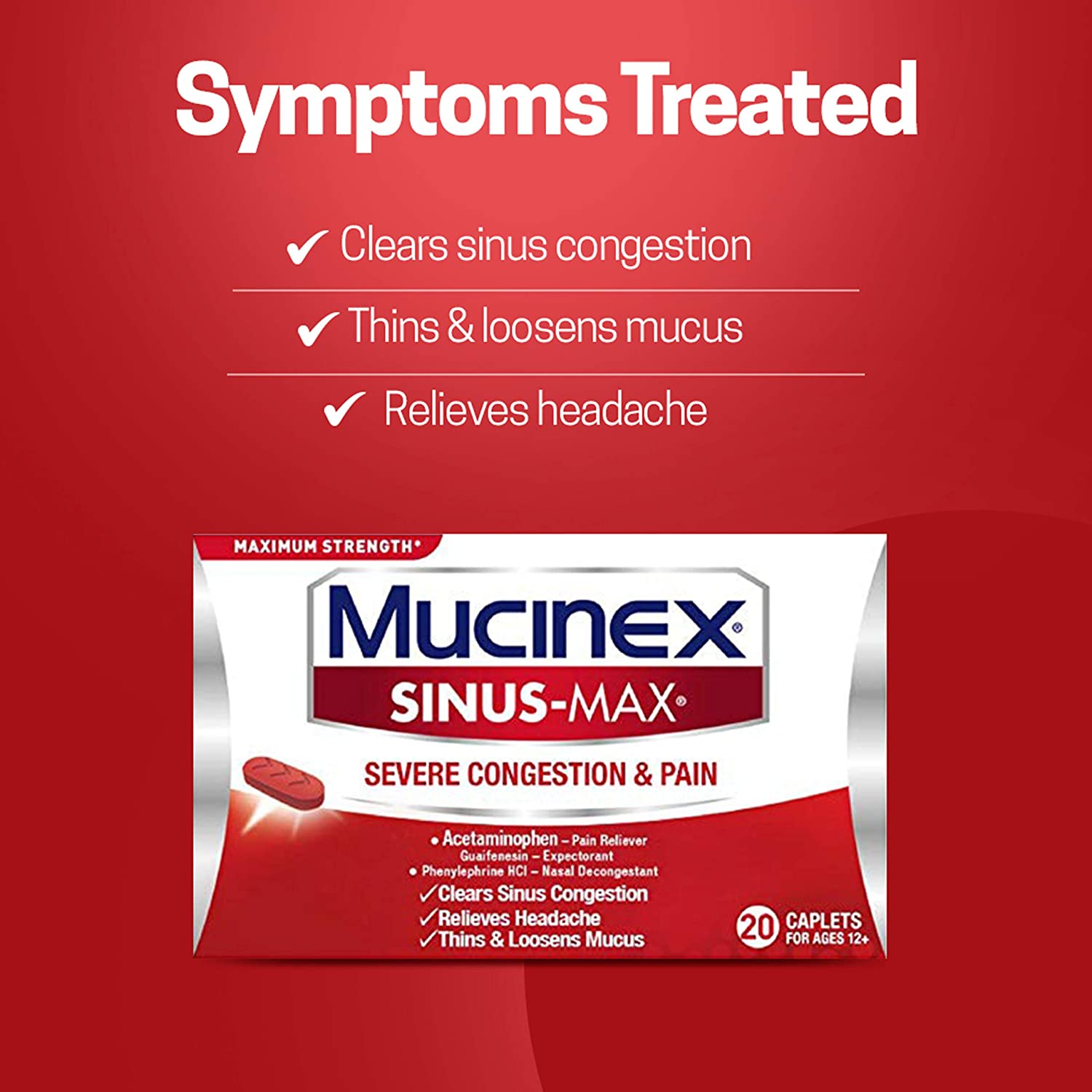 Mucinex Sinus-Max Max Strength Severe