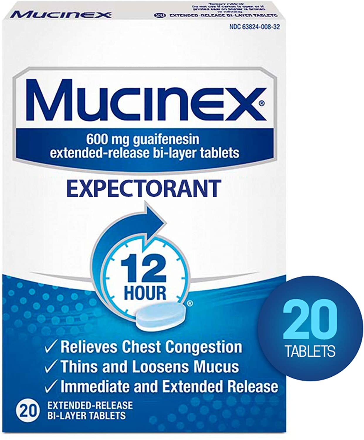 Mucinex Chest Congestions Expectorant 12H Guaifenesin
