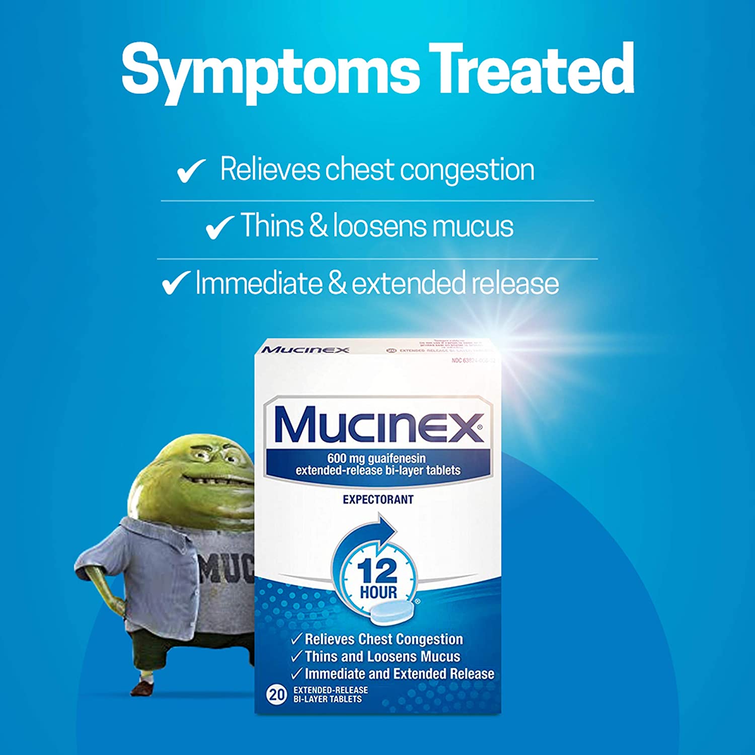 Mucinex Chest Congestions Expectorant 12H Guaifenesin