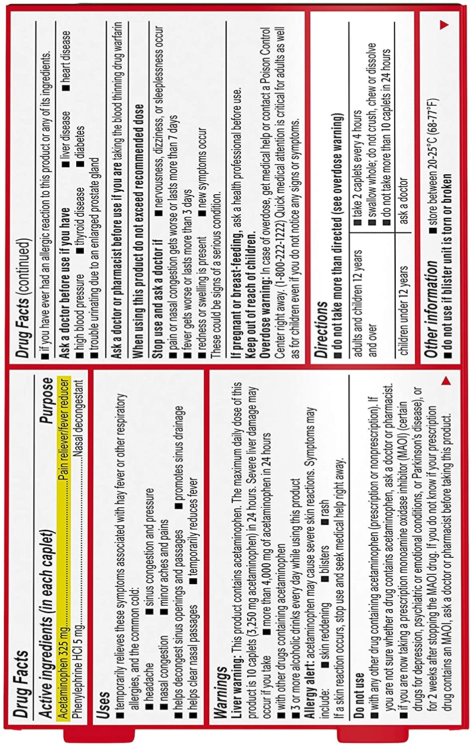 Tylenol Sinus + Headache Non-Drowsy
