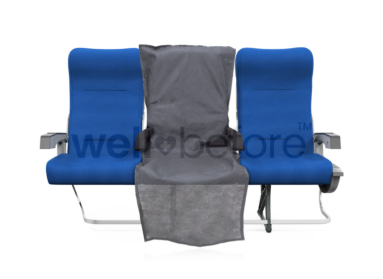 WellBefore Disposable Aircraft Seat, Armrest & Tray Table Cover