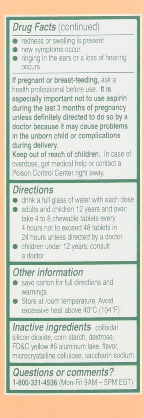 Bayer Chewable Aspirin