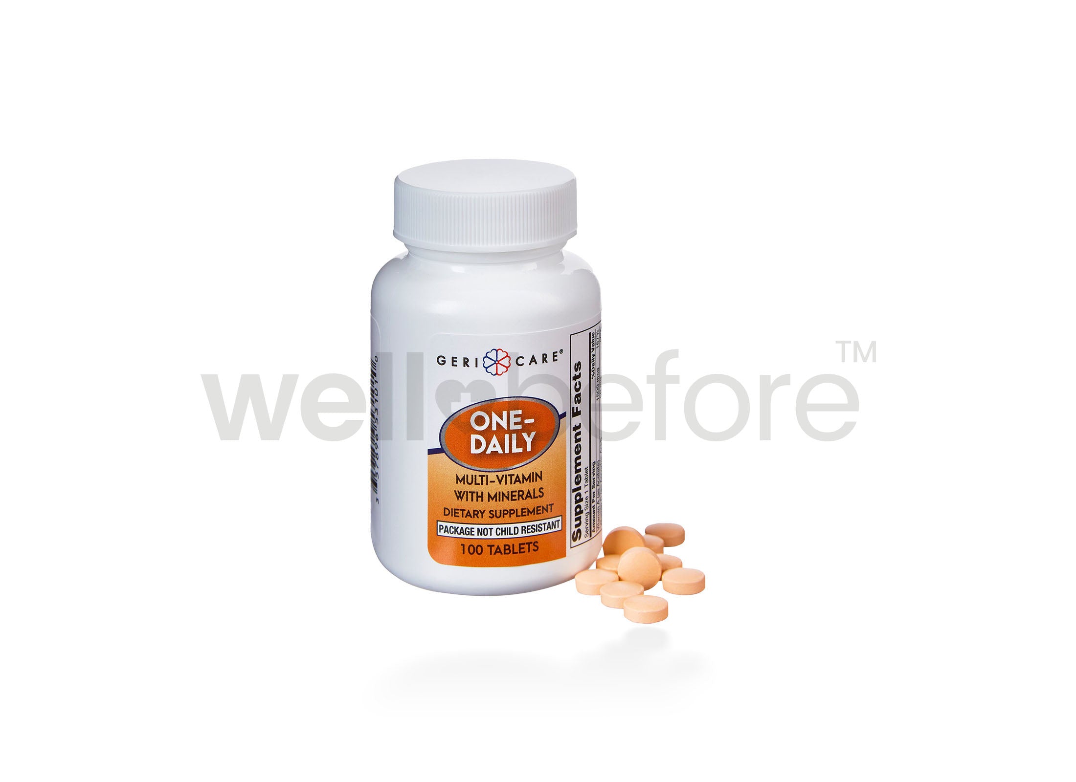 Geri-Care One-Daily Multi-vitamin with Minerals Dietary Supplement