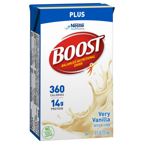 Boost Plus® Vanilla Oral Supplement, 8 oz. Tetra Brik®