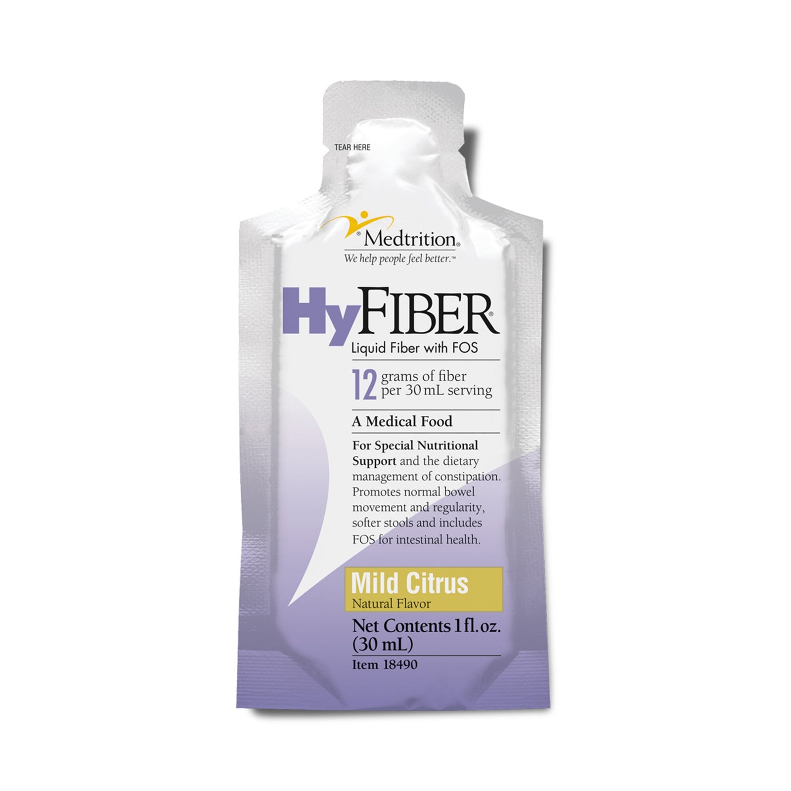 HyFiber® with FOS Citrus Oral Supplement, 1 oz. Individual Packet
