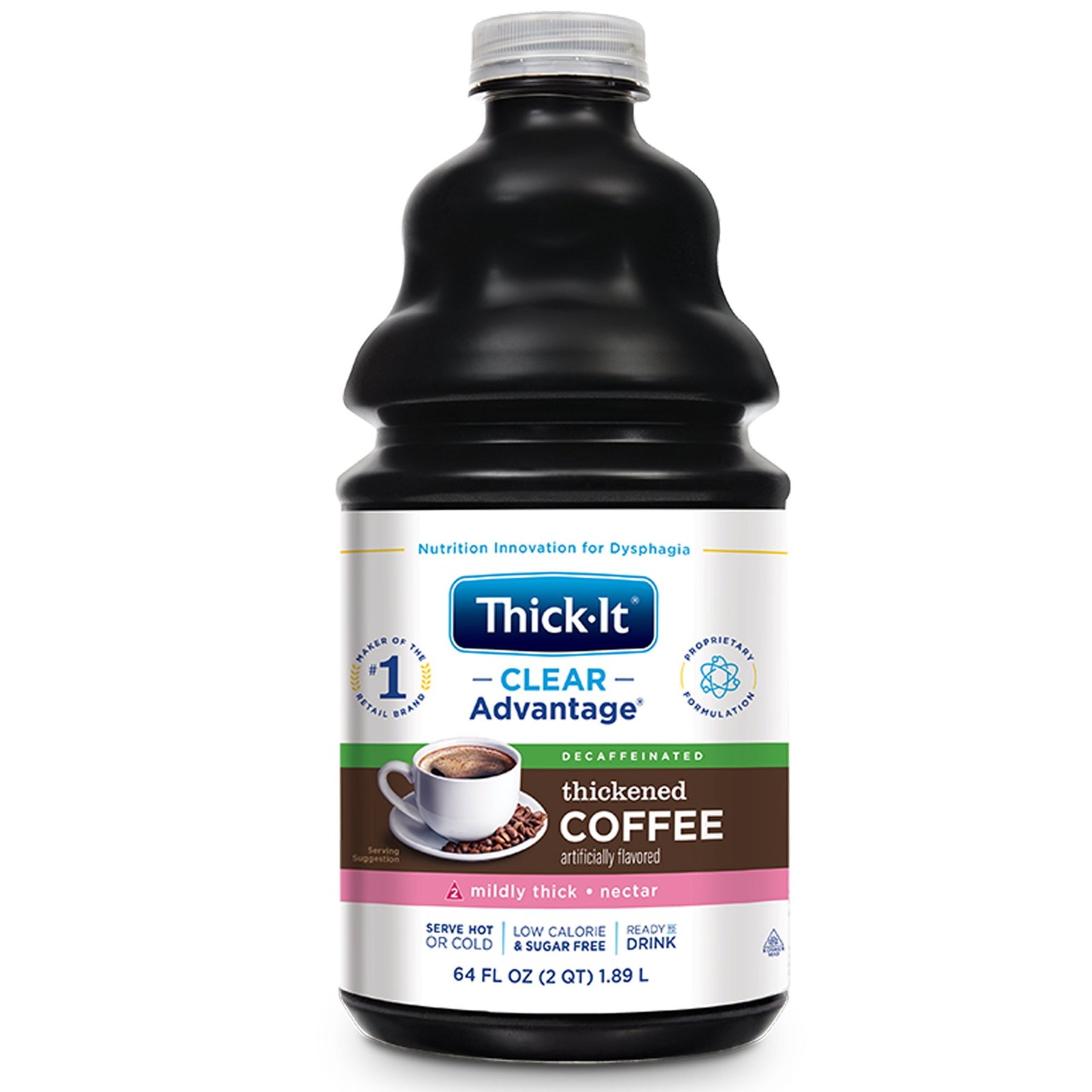 Thick-It® Clear Advantage® Nectar Consistency Coffee Thickened Decaffeinated Beverage, 64 oz.