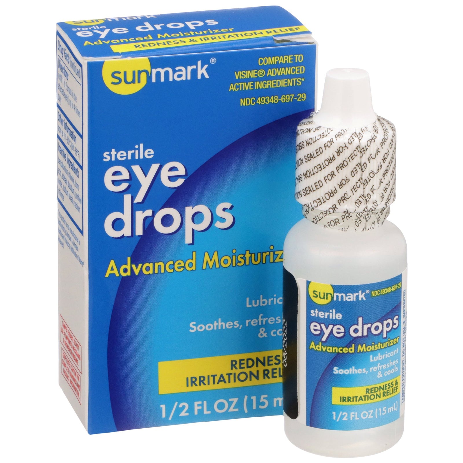 sunmark Eye Drops Redness & Irritation Relief