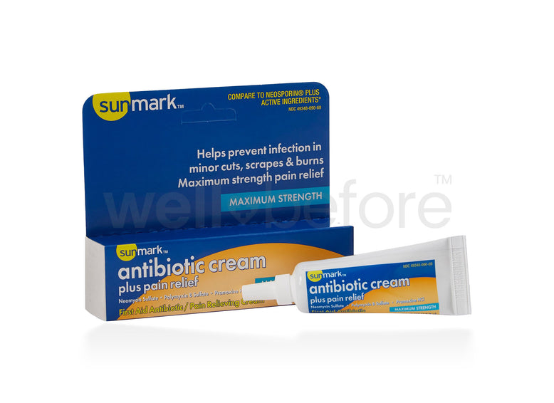 sunmark Antibiotic Cream Plus Pain Relief