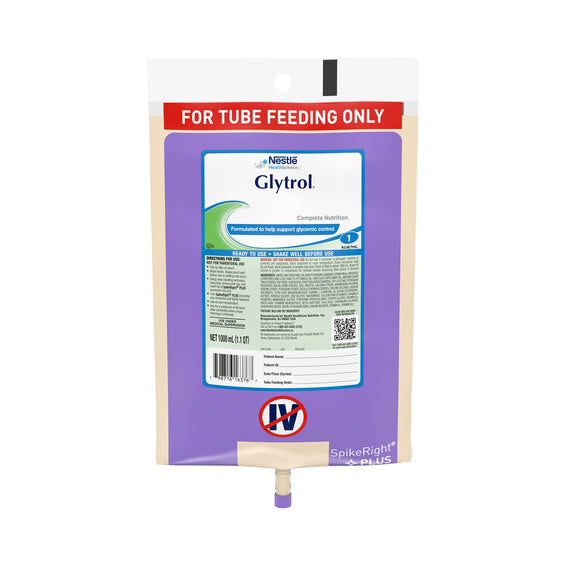 Glytrol® Ready to Hang Tube Feeding Formula, 33.8 oz. Bag