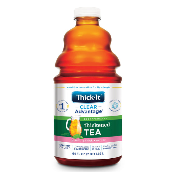 Thick-It Clear Clear Advantage Thickened Beverage, Tea Flavor, Ready to Use, Nectar Consistency, 64 oz. Container