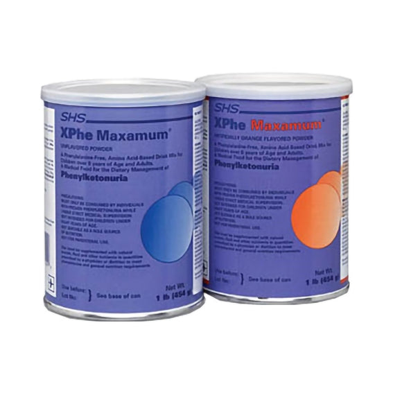 XPhe Maxamum® Plain Flavor PKU Oral Supplement, 1 lb. Can
