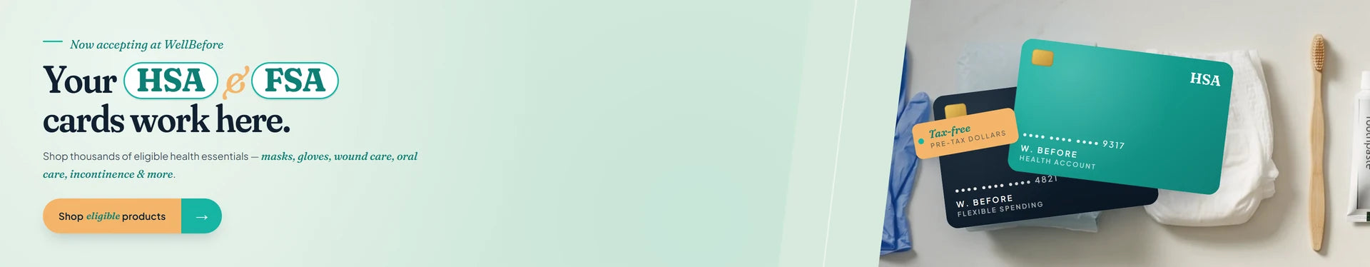 HSA and FSA cards now accepted at WellBefore — shop eligible health essentials tax-free